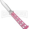 Bear & Son Pink 5" Butterfly Knife - Satin Plain -Kershaw Store bear and son 114pk cm bhq 27900 jr large