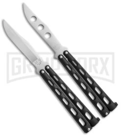Bear & Son 114 & 114TR Black Butterfly Knife 2-Pack
