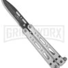 Bear OPS Small Bear Song IV Balisong Butterfly Knife - Black Plain