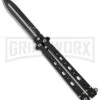 Bear OPS Bear-Song V Black Balisong Butterfly Knife - Black Plain -Kershaw Store bear ops b 500 aibk b 35028 cm large