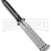 Bear OPS Bear Song V Gray Balisong Butterfly Knife - Black Plain -Kershaw Store bear ops b 500 b 35030 cm large