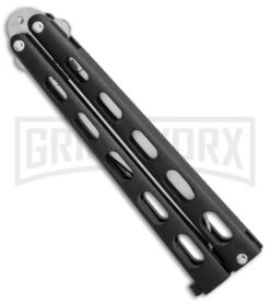 Bear & Son 114 & 114TR Black Butterfly Knife 2-Pack -Kershaw Store bear son 2 pack butterfly special black 114 114TR BHQ 50066 er knife spine large