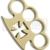 American Made Knuckles Polished Brass Maltese Knuckle Weight 4-Finger Design 2 American Made Knuckles Polished Brass Maltese Knuckle Weight 4-Finger Design -Kershaw Store blade play gold knuckles maltese large