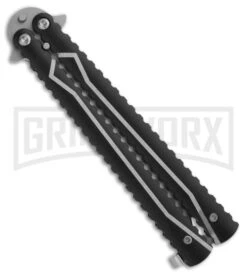 Tacit Pocket Butterfly Flipper Knife W/ ABS Holder (4" Bead Blast Plain) -Kershaw Store bladeplay butterfly gbs46 side large