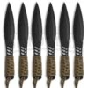 Screaming Eagles 8" Throwing Knife Set Cord Wrapped Brown (Set Of 6) WG1016 2 Screaming Eagles 8" Throwing Knife Set Cord Wrapped Brown (Set Of 6) WG1016 -Kershaw Store bladeplay hawkops throwing brown cord 6set wg1016 large