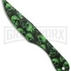 Skull Thrower 12 Knife Set Green Fixed Blade Knife - Green Plain -Kershaw Store bladeplay skull thrower 12pc set 211343 individual large
