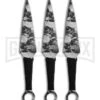 Biohazard Hero's Edge Skull Zombie Throwing Knife Set (Set Of 3) A8011-3SK -Kershaw Store bladeplay throwing knives 3pcs white skull a 8011 3sk large