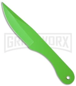 Zom-B Thrower 12 Knife Set Green Fixed Blade Knife - Green Plain