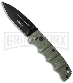 Boker Kalashnikov Dagger OD Green Automatic Knife - Black Plain