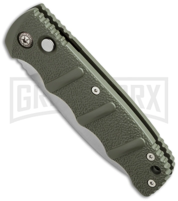 Boker Kalashnikov Dagger OD Green Automatic Knife - Satin Plain 4 Boker Kalashnikov Dagger OD Green Automatic Knife - Satin Plain - Image 2