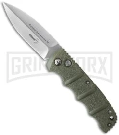 Boker Kalashnikov Dagger OD Green Automatic Knife - Satin Plain