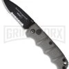Boker Mini Kalashnikov Gray Automatic Knife - Black Serr -Kershaw Store boker kalashnikov mini 01kals73b large