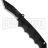 Boker Plus Reality-Based Black Automatic Knife - Tanto Black Serr -Kershaw Store boker plus 01bo054 auto tanto large