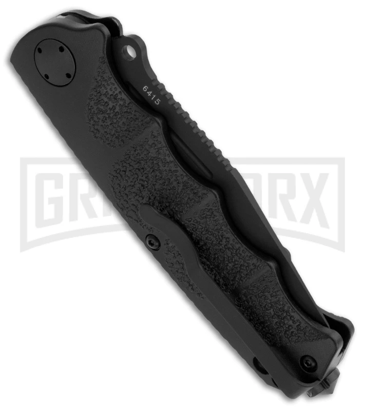 Boker Plus Reality-Based Black Automatic Knife - Tanto Black Serr 4 Boker Plus Reality-Based Black Automatic Knife - Tanto Black Serr - Image 2