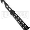 Monarch Strap Cutter Balisong Butterfly Knife Trainer - Black Plain -Kershaw Store bp black wg837 large