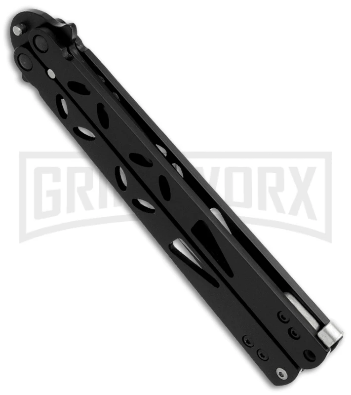 TIGER Quantum Black Balisong Butterfly Knife - Black Plain 5 TIGER Quantum Black Balisong Butterfly Knife - Black Plain - Image 3