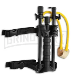 Combat Ready Black 2-in-1 Blowgun Blowdart Slingshot Combo (CBR01B)