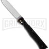 G. David Medium French Black Automatic Knife - Satin Plain -Kershaw Store g david auto medium large