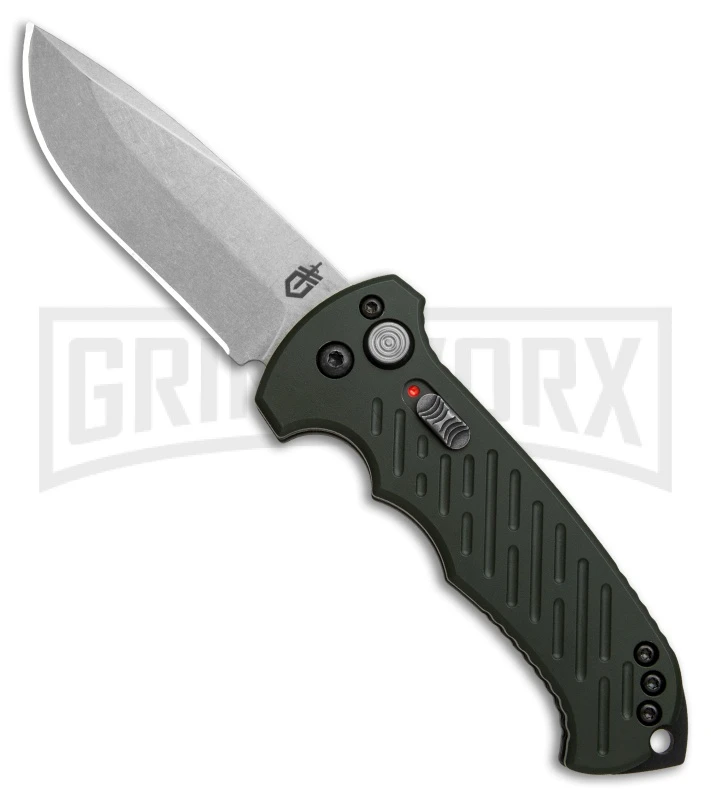 Gerber Auto 06 10th Anniversary Automatic Knife OD Green (3.6" Stonewash) 3 Gerber Auto 06 10th Anniversary Automatic Knife OD Green (3.6" Stonewash)