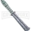 Chalkhill Balisong Black Butterfly Knife - Spear Point Pattern Finished 2 Chalkhill Balisong Black Butterfly Knife - Spear Point Pattern Finished -Kershaw Store green white painted balisong butterfly knife GX 37634 td large