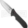 Kershaw Emerson Launch 5 Black Automatic Knife - Stonewash Plain -Kershaw Store kershaw emerson launch auto 5 7600 BHQ 34417 jr large