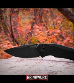 Kershaw Launch 1 Black Aluminum Automatic Knife - Blackwash Plain 15 Kershaw Launch 1 Black Aluminum Automatic Knife - Blackwash Plain -Kershaw Store kershaw launch 1 blackwash BHQ 27374 fall leaves dl large