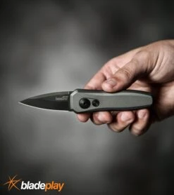 Kershaw Launch 4 Gray Automatic Knife CA Legal - Black Plain -Kershaw Store kershaw launch 4 gray 7500GRYBLK BHQ 74062 dl hand large