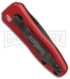 Kershaw Launch 4 Red Automatic Knife CA Legal - Black Plain 4TH18 -Kershaw Store kershaw launch 4 red 7500RDBLK BHQ 37822 er side large