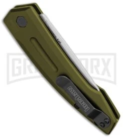 Kershaw Launch 2 OD Green Aluminum Automatic Knife - Stonewash Plain -Kershaw Store kershaw launch auto 2 sw 7200swol cm bhq 32693 jr side 1 large
