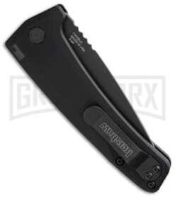 Kershaw Launch 3 Black Aluminum Automatic Knife - Black Plain 8 Kershaw Launch 3 Black Aluminum Automatic Knife - Black Plain -Kershaw Store kershaw launch auto 3 7300blk side cm large