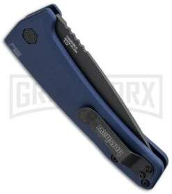 Kershaw Launch 3 Blue Automatic Knife - Black Plain -Kershaw Store kershaw launch auto 3 black dlc blue side cm large