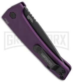 Kershaw Launch 3 Purple Automatic Knife - Black Plain -Kershaw Store kershaw launch auto 3 black dlc purple side cm large