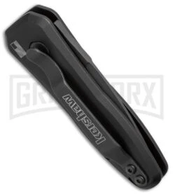 Kershaw Launch 4 Black Automatic Knife CA Legal - Black Plain -Kershaw Store kershaw launch auto 4 7600blk side cm large