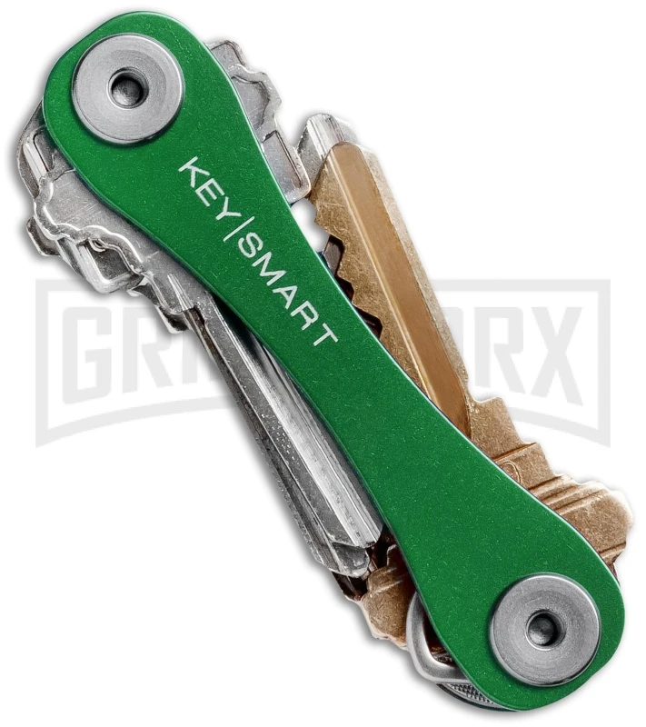 KeySmart Green Aluminum Compact Key Holder Keychain 3 KeySmart Green Aluminum Compact Key Holder Keychain