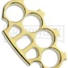 Woody Knuckles Tango Polished Solid Brass Four Finger Weight -Kershaw Store knuckles polished tango gold large