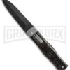 Mikov 241 Predator Dark Horn Automatic Leverlock Knife - Black Dagger -Kershaw Store mikov 241 predator dark horn black BHQ 37154 er large