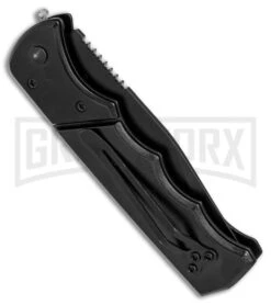 Orpheus Black Automatic Knife - Black Serr -Kershaw Store orpheus black auto black GA623BKD BP 6720 er side large