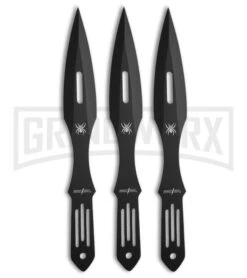 Perfect Point Black Spider Throwing Dagger (Set Of 3) PP-598-3BSP