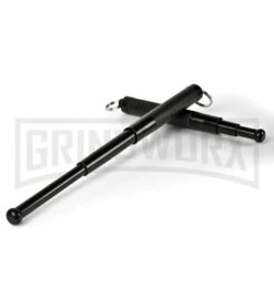 Azan Keychain Mini Expandable Black 12" Baton -Kershaw Store pocket baton mini expandable 12in self defense baton black deal of the week 2 large