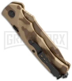 Schrade Extreme Survival SC60DT Desert Camo Automatic Knife - Tanto Plain -Kershaw Store schrade sc60dts side cm large