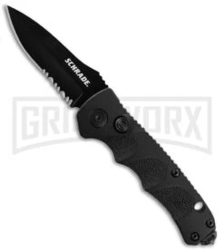 Schrade Extreme Mini Survival Automatic Knife - Black Serr