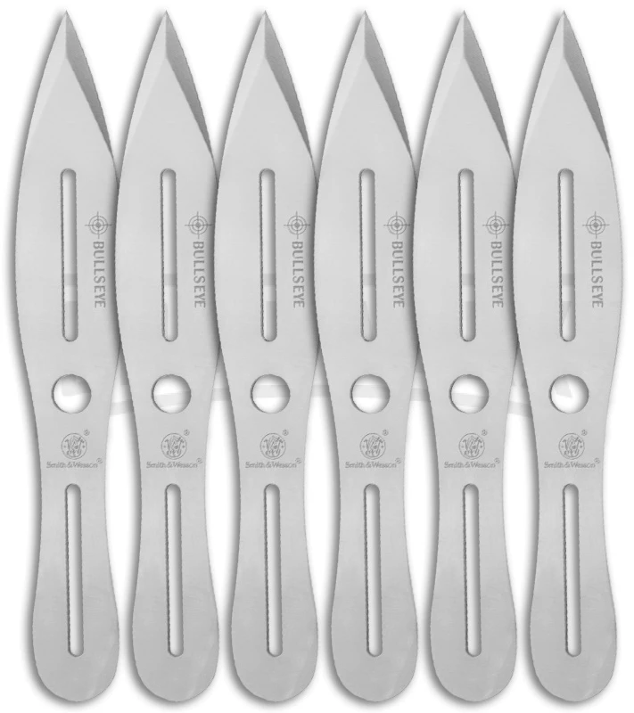 Smith & Wesson Bullseye SWTK8CP 8" Throwing Knives (Set Of 6) 3 Smith & Wesson Bullseye SWTK8CP 8" Throwing Knives (Set Of 6)