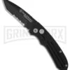 Smith & Wesson Extreme Ops Mini SW40BTS Black Automatic Knife - Tanto Black Serr