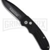 Smith & Wesson Extreme Ops SW50B Black Automatic Knife - Black Plain -Kershaw Store smith wesson sw50b large