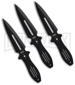 United Cutlery 8.5" Black Triple Threat Thrower Throwing Knife - Set Of 3