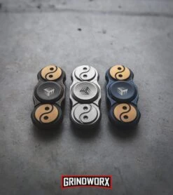 WE Knife Co. S01C Titanium Fidget Spinner - Gray -Kershaw Store we knife fidget spinner ti S01C BHQ 68411 bronze BHQ 68410 S01B blue S01A BHQ 68409 dl large