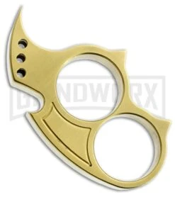 Woody Knuckles Baby-Cuda Brushed Brass Two Finger Knuckles