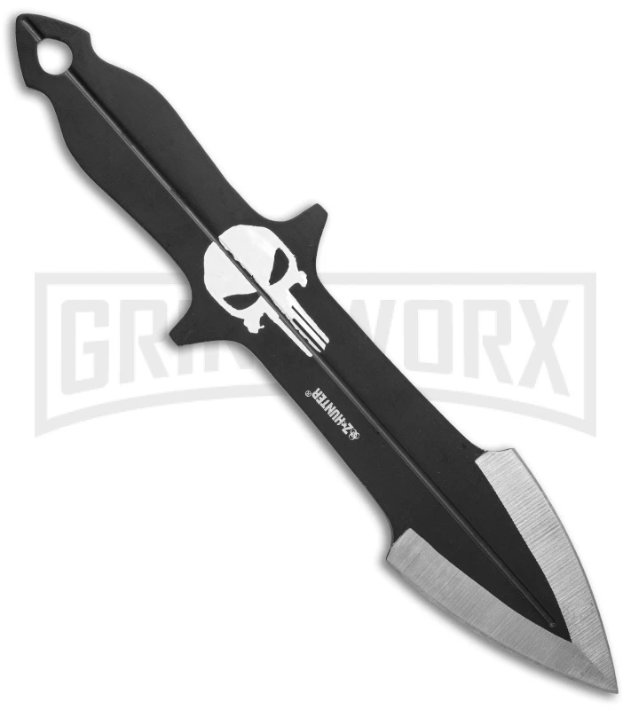 Master Cutlery Z-Hunter Evil Skull Throwing Knives - Set Of 3 4 Master Cutlery Z-Hunter Evil Skull Throwing Knives - Set Of 3 - Image 2