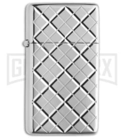 Zippo Lighter 1603 Argyle Slim High Polish