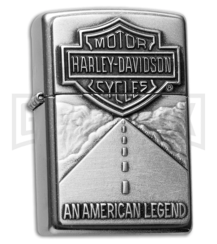 Zippo Lighter Harley Davidson American Legend Emblem - Street Chrome 3 Zippo Lighter Harley Davidson American Legend Emblem - Street Chrome